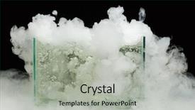  Presentation with dry ice - Audience pleasing presentation theme consisting of chemical reaction - boiling dry ice with vapor backdrop and a light gray colored foreground