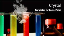  Presentation with test tubes - Presentation consisting of chemical reaction - laboratory scene with test tubes background and a black colored foreground