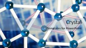  Presentation with chemical reaction - PPT theme with chemical reaction - molecular structure background and a light blue colored foreground