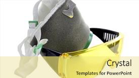  Presentation with chemical safety - Colorful presentation theme enhanced with chemical safety - color photograph of glasses backdrop and a yellow colored foreground