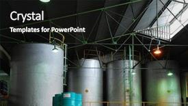  Presentation with chemical safety - Audience pleasing presentation theme consisting of chemical safety drums - oil backdrop and a black colored foreground