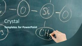  Presentation with chemical - Cool new PPT theme with chemical-structure-formula-written backdrop and a ocean colored foreground