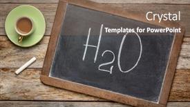  Presentation with chemical - Slides having chemical-symbol-of-water-h2o background and a violet colored foreground