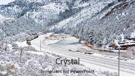  Presentation with changing season - Slide deck consisting of chemical tanker - train transporting tank cars season background and a light gray colored foreground