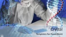  Presentation with weapon - Cool new theme with chemical weapon - science chemistry biology medicine backdrop and a light blue colored foreground