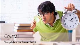  Presentation with periodic table - Amazing presentation theme having chemist in front of periodic backdrop and a lemonade colored foreground