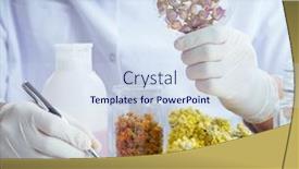  Presentation with chemist - Audience pleasing presentation theme consisting of chemist mixing perfumes backdrop and a sky blue colored foreground