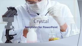  Presentation with chemist - Theme with chemist-mixing-perfumes background and a lemonade colored foreground