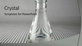  Presentation with chemical reaction - Slides consisting of chemist or medical research scientist background and a  colored foreground