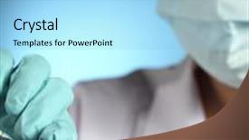  Presentation with chemist - Colorful slides enhanced with chemist backdrop and a light blue colored foreground