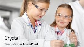  Presentation with computational chemistry science biology medicine - Audience pleasing slide deck consisting of chemistry and children concept - kids backdrop and a white colored foreground