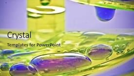  Presentation with chemistry - Presentation having chemistry cartoon - gek drops background and a yellow colored foreground