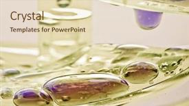  Presentation with chemistry - Audience pleasing presentation theme consisting of hand holding a fishing rod with reel focus on fishing reels toned image backdrop and a sky blue colored foreground