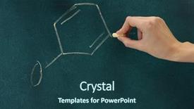  Presentation with chemistry formula - PPT theme with chemistry class - chemical structure formula written background and a ocean colored foreground