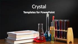  Presentation with solution chemistry - PPT layouts enhanced with chemistry class concept with pile background and a dark gray colored foreground
