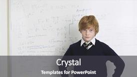  Presentation with teenage - Audience pleasing slides consisting of chemistry complex - portrait of teenage boy backdrop and a dark gray colored foreground