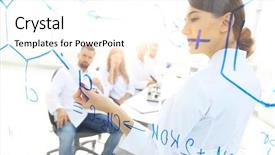  Presentation with chemistry - PPT layouts enhanced with chemistry complex - view through the transparent board background and a white colored foreground