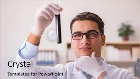  Presentation with young students working in groups - Theme with chemistry hydrocarbon - young lab assistan working background and a lemonade colored foreground