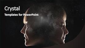  Presentation with school facilities - Theme enhanced with chemistry icons - silhouette of school boy background and a black colored foreground