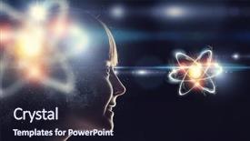  Presentation with school - Amazing theme having chemistry icons - silhouette of school girl backdrop and a wine colored foreground