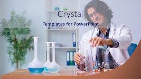  Presentation with chemistry - PPT layouts having chemistry-lecturer-during-lecture background and a lemonade colored foreground