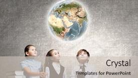  Presentation with cute chemistry - Audience pleasing slide deck consisting of chemistry lesson making experiments elements backdrop and a soft green colored foreground