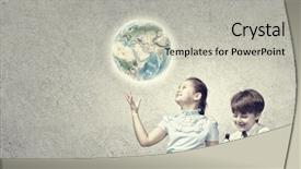  Presentation with cute chemistry - Slides enhanced with chemistry lesson making tests elements background and a  colored foreground