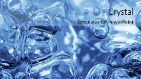  Presentation with molecules abstract - Amazing presentation having chemistry molecules - water bubbles abstract background backdrop and a light blue colored foreground