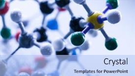  Presentation with chemistry nitrogen - PPT theme featuring chemistry nitrogen - atom background and a light blue colored foreground