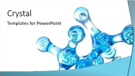  Presentation with chemistry nitrogen - Beautiful presentation theme featuring chemistry nitrogen - molecular background backdrop and a white colored foreground