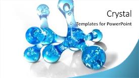  Presentation with molecular - Colorful presentation theme enhanced with chemistry nitrogen - molecular background backdrop and a white colored foreground