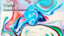  Presentation with chemical experiment - Cool new theme with chemistry orange color - abstract colorful backgrounds and textures backdrop and a cyan colored foreground