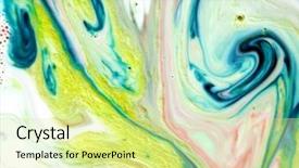  Presentation with chemical experiment - Audience pleasing slide deck consisting of chemistry orange color - abstract colorful backgrounds and textures backdrop and a  colored foreground