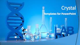  Presentation with chemistry formula - Audience pleasing slide deck consisting of chemistry science formula laboratory glassware backdrop and a gray colored foreground