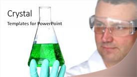  Presentation with chemistry - PPT layouts having chemistry scientist background and a white colored foreground