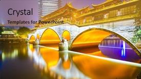  Presentation with china - Presentation enhanced with chengdu sichuan china at anshun background and a gold colored foreground