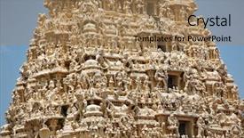  Presentation with hindu - Amazing PPT layouts having chennai - gopuram tower of ancient hindu backdrop and a coral colored foreground