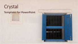  Presentation with indian - Beautiful presentation featuring chennai - typical blue windw isolated backdrop and a lemonade colored foreground