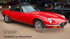  Presentation with rally car - Cool new presentation theme with chennai-india-july-24-jaguar backdrop and a coral colored foreground