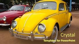  Presentation with rally car - Cool new PPT theme with chennai-india-july-24-volkswagen backdrop and a tawny brown colored foreground