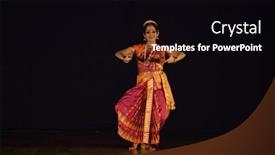  Presentation with kuchipudi - Amazing PPT layouts having chennai-january-11-kuchipudi-performer backdrop and a black colored foreground