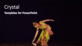  Presentation with kuchipudi - Audience pleasing PPT layouts consisting of chennai-january-11-kuchipudi-performer backdrop and a black colored foreground