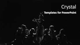  Presentation with classical dance - Colorful slide deck enhanced with chennai-january-15-bharathanatyam-performer backdrop and a black colored foreground