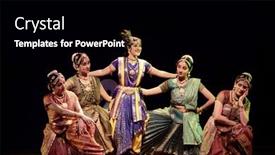  Presentation with classical - Audience pleasing PPT layouts consisting of chennai-january-21-bharathanatyam-performer backdrop and a black colored foreground