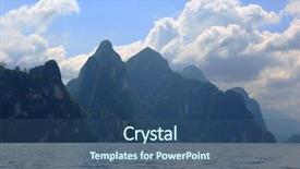  Presentation with national organization - Cool new slide deck with cheow lan lake landscape national backdrop and a ocean colored foreground