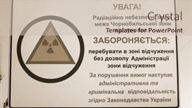  Presentation with checkpoint - Colorful slide set enhanced with chernobyl-area-entrance-checkpoint-dityaki backdrop and a soft green colored foreground