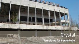  Presentation with pripyat - PPT theme with chernobyl-area-lost-city-pripyat background and a gray colored foreground