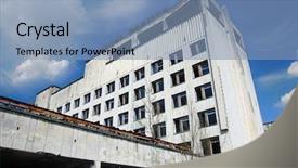  Presentation with pripyat - Slide set consisting of chernobyl area lost city pripyat background and a light blue colored foreground