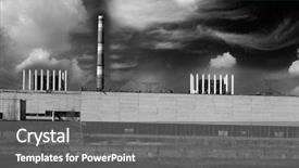  Presentation with plant nuclear - Cool new PPT layouts with chernobyl nuclear power plant kiev backdrop and a gray colored foreground