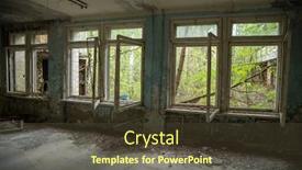  Presentation with pripyat - Beautiful PPT layouts featuring chernobyl zone abandoned house in the city of pripyat in ukraine exclusion zone backdrop and a tawny brown colored foreground